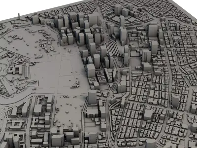 Tokyo City Japan 3D Model Printable Urban Landscape 3D print model
