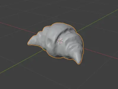 3D Realistic Croissant Pastry 3D model