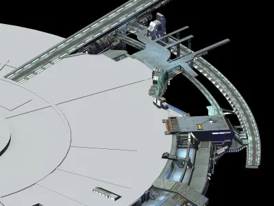 Moon - Battlefield periphery 03 3D model