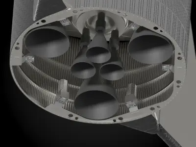 SpaceX Starship rocket 3D model