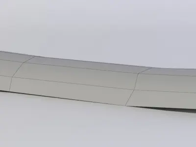 Log plank Low-poly 3D model