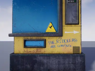 The Drink  Snacks Vending Machine  Automat Low-poly 3D model