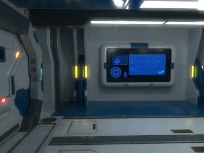 sci fi interior 02 Low-poly 3D model