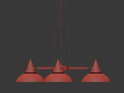 Coneca Pendant 3 Black 3D model