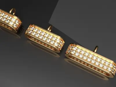 Parrot Lock Bracket Lobster clasps 3D print model