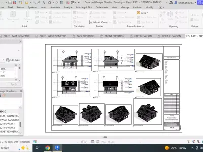  Detached Garage 3D 3D model