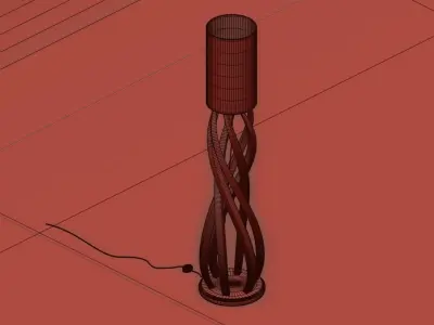 Modern Floor Lamp - Minimalist Lighting Solution 3D model