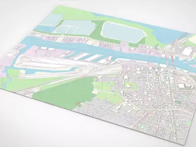 Cityscape Mobile United States 3D model