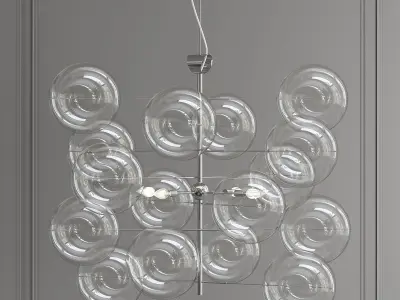 ATOM 1 bubble chandelier 3D model