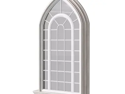 Architectural Classic Window 3D Model 7 3D model