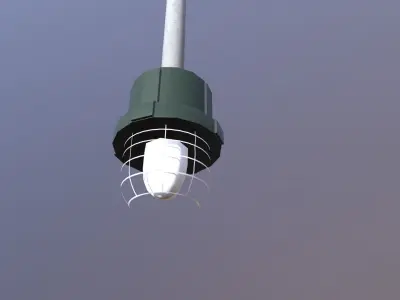 Industry Light Low-poly 3D model