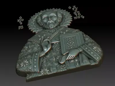 Saint John Chrysostom 3D print model