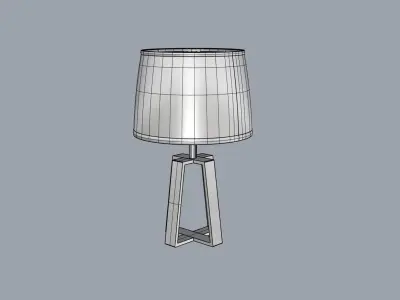 Bed Side Lamp 003 Low-poly 3D model