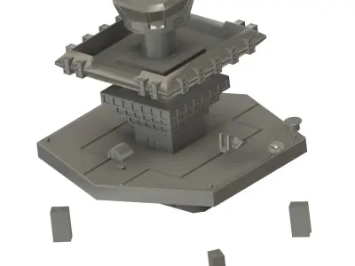 Base Fortress of Sciences Great Mazinger kit 3D print model