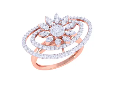Women Ring MTL 3dm STL OBJ FBX Details 3D print model 5