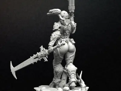 LADY DOOM Souvenire Figure 3D print model