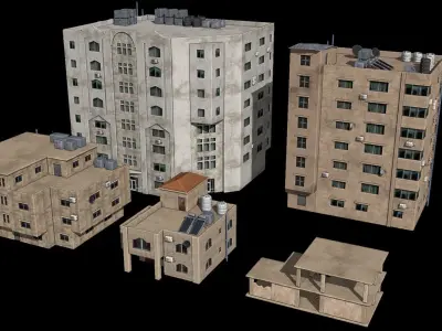 middle east buildings 1 3D model