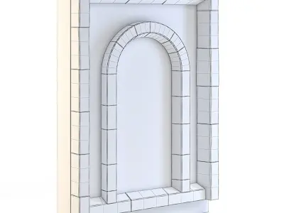 Dungeon Wall 3D model get