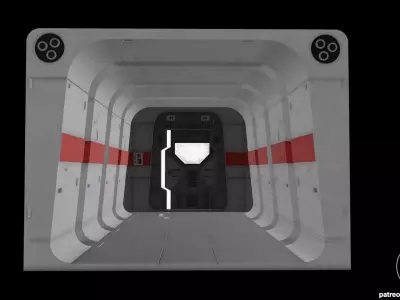 Star Wars Profundity Corridor Diorama for 375 and 6 inch figures 3D print model