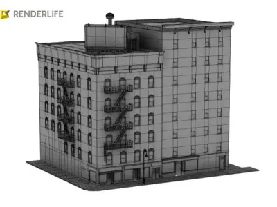 Tenement Block 2 3D model