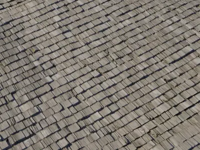 Hand Split Cedar Shingle Roof  Texture