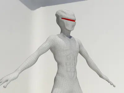 Alien Character Low-poly 3D model