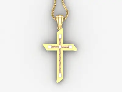 Cross Light Gold 4CP063 3DM STL 3D print model