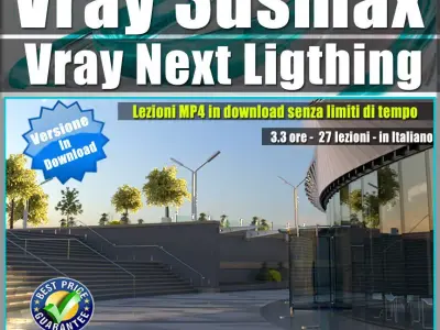 004 Vray Next 3ds max Lighting  Tutorial MP4 3D model