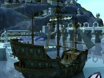 Island Sarrasa Game Level Low-poly 3D model