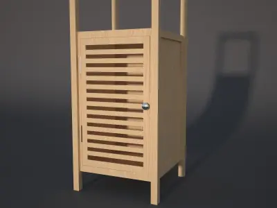Wooden Cupboard 3D model purchase