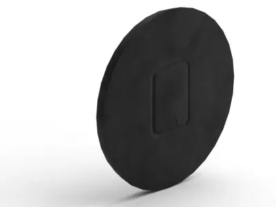 Wall Clock 01 Low-poly 3D model