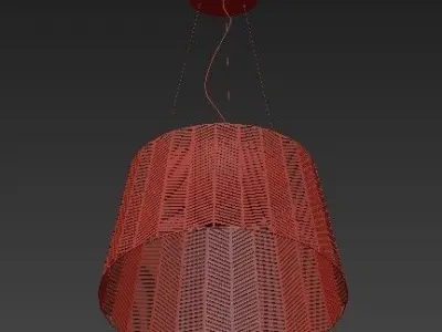 SPIKE herringbone pendant light 3D model