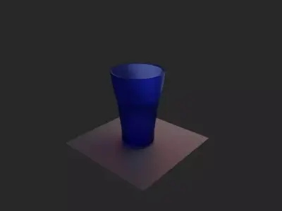 Blue Glass 3D model