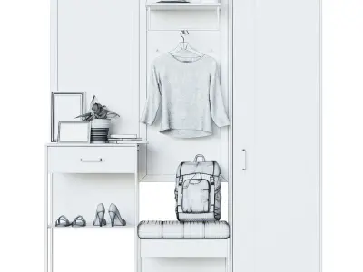 hoff hoff Hallway Techno 3D model