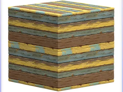 Stylized Wood Floor Seamless Texture Texture 6