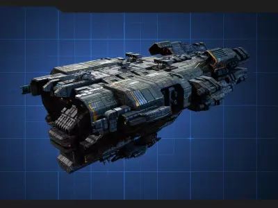 STARSHIPS - Pack09 Low-poly 3D model