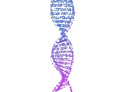 DNA Molecule v4 014 3D model