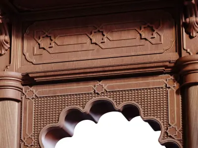 morrocon arch 938 Low-poly 3D model