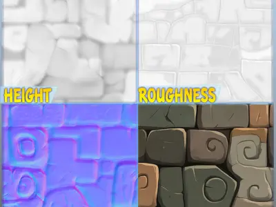  Stylized Wall Seamless Texture Texture 5