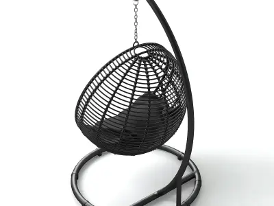 Round Garden Swing 3D model