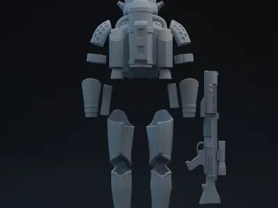 FU Jumptrooper One-Twelfth Scale Kit 3D print model