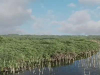 Landscape 3d modelled 3D model