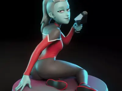 Jennifer from Star Trek Lower Decks 3D print model