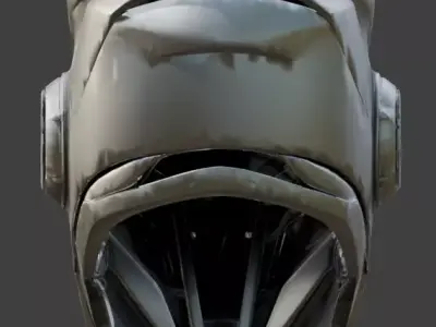 Cybernetic Infiltrator Strike Helmet 3D Model Low-poly 3D model