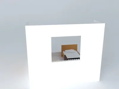 luorkut room with bed and desk Free 3D model
