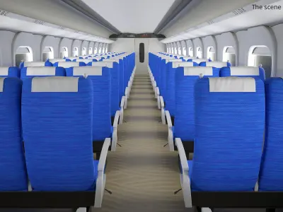  N700S Shinkansen High Speed Train with Interior on Railway 