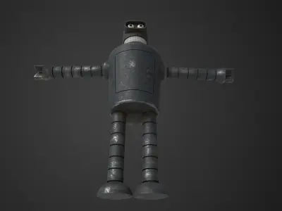 Bender Low-poly 3D model