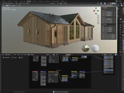 Modern house v57 3D model