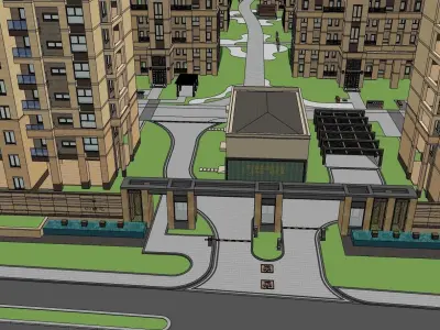 housing development village  3D model