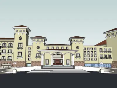 vacation spot-Resort-Fashion Leisure Hotel-0190 3D model